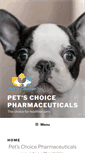 Mobile Screenshot of petschoicepharmaceuticals.com