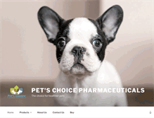 Tablet Screenshot of petschoicepharmaceuticals.com